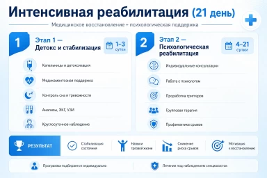 Реабилитация за 21 день в Петровом Вал